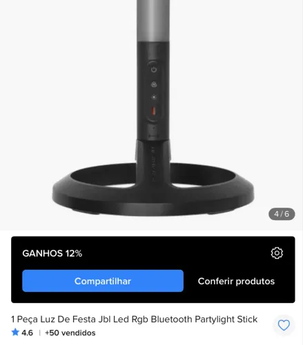 Caixa JBL party box 120 Club + bateria extra + 4 bastões de led JBL ORIGINAL 