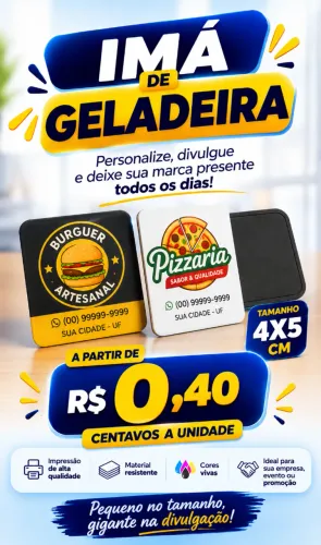 IMÃ DE GELADEIRA