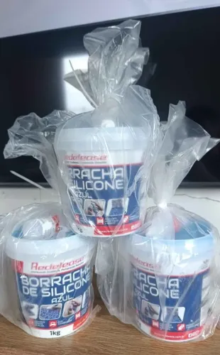 Borracha de silicone azul com catalisador