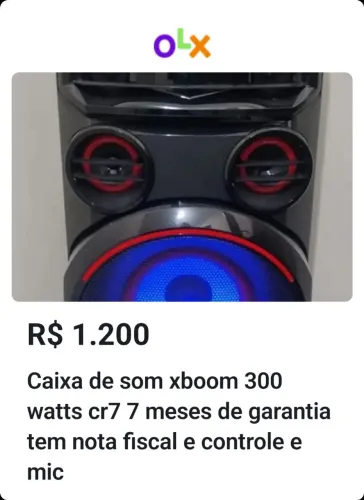Caixa de som LG 