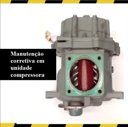 Manutenção em unidade compressora