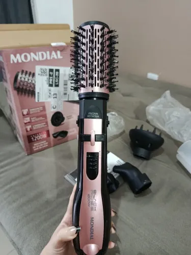 Escova Rotativa Mondial Black Rose 110v - Nova na Caixa (Aceito Oferta)