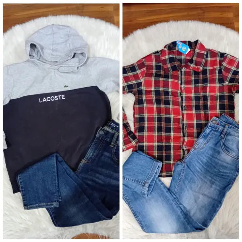 Conjuto Menino 4 peças Gap, Zara, Lacoste originais! Tamanho 10!