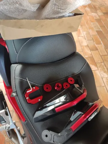 Proteção manete e proteção descanso moto