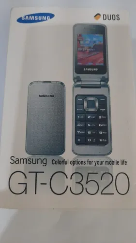 celular samsung modelo flip 2g cor prata novo lacrado