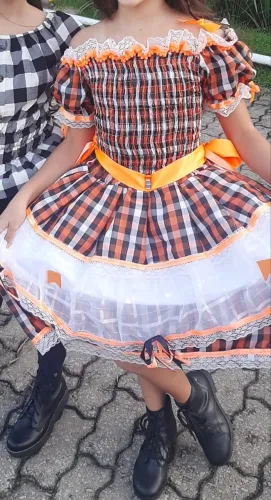 Vestido junino + bota n33
