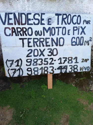 VENDO OU TROCO TERRENO 20X30