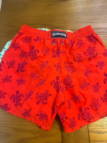 Short Vilebrequin Vermelho Turtle (tartaruga em veludo ROXO)