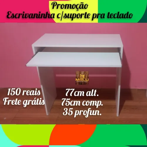 Promoção escrivaninha com suporte pra teclado 