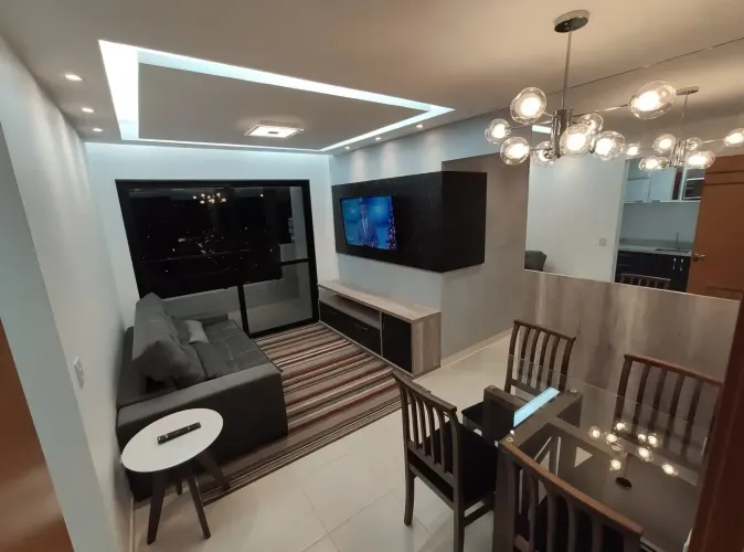 Alugo apartamento 100% mobiliado no Ed. Águas de março - localizado na Av. Almirante Barro