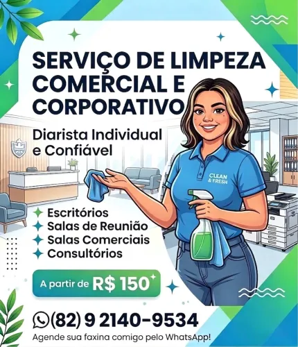 Limpeza Comercial e Corporativo