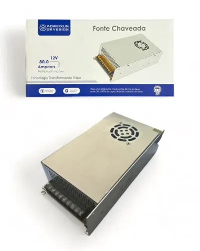Fonte de alimentaçao chaveada 12v 80a - 80 amperes