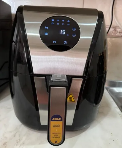 Fritadeira Air Fryer Britânia Bfr41pi Digital Inox 1500w Cor preto 110V