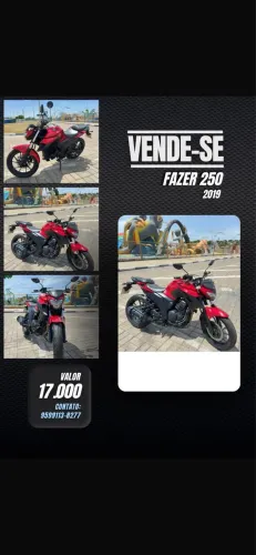 Vende-se Fazer 250