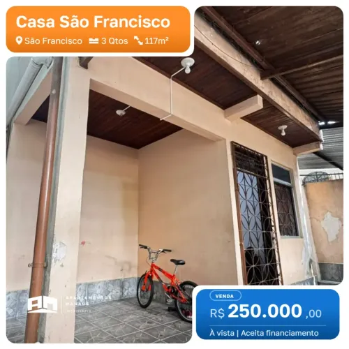 Casa São Francisco - 3 Quartos - São Francisco