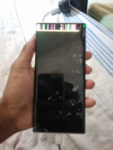 Note 20 ultra com tela quebrada