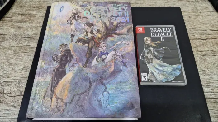 Bravely Default 2 nintendo switch com artbook