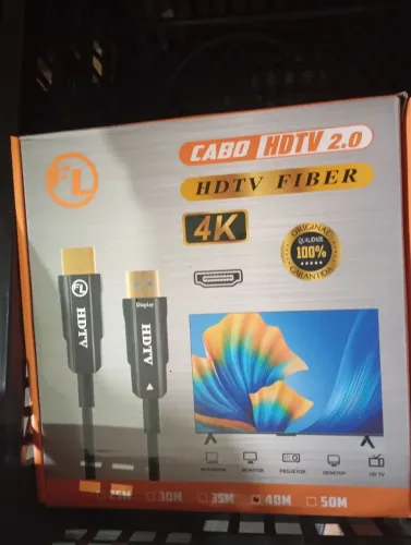 Cabo HDTV 4 k 2.0 40 metros ( óptico)