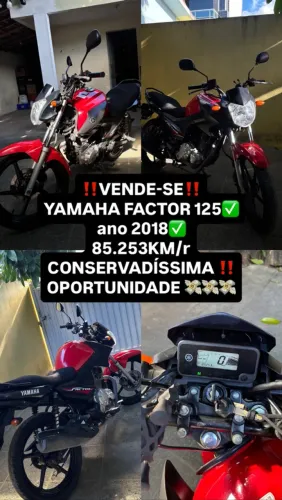 YAMAHA FACTOR YBR 125 ANO 2018 - NOVISSIMA!