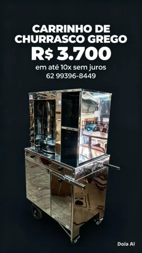 Carrinho de churrasco Grego