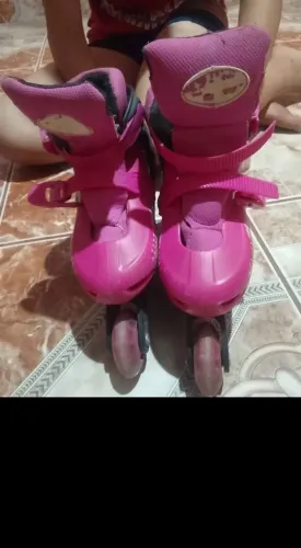 Patins infantil feminino Rosa