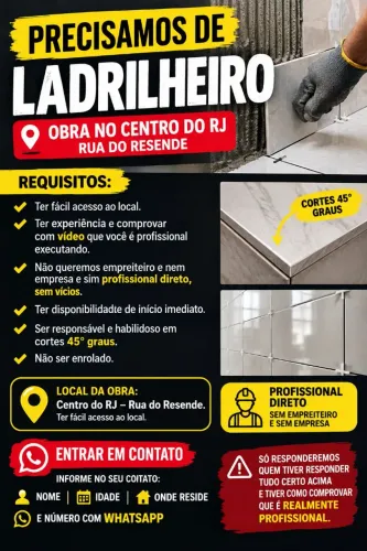 PRECISO DE LADRILHEIRO 