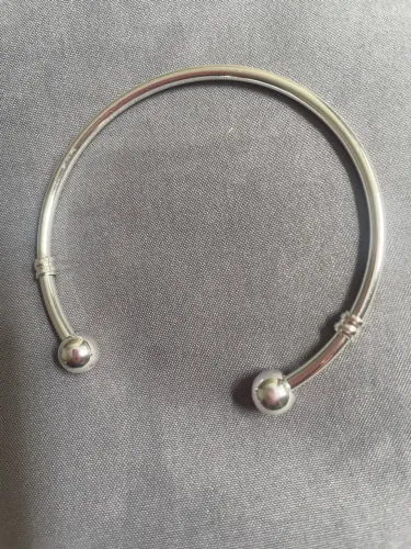 Pulseira banhada a prata 925