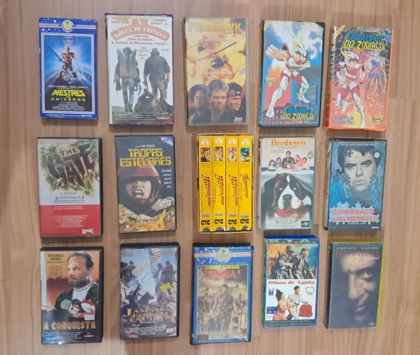 Fitas vhs diversas - terror, suspense, ação - VALORES NA DESCRIÇÃO 
