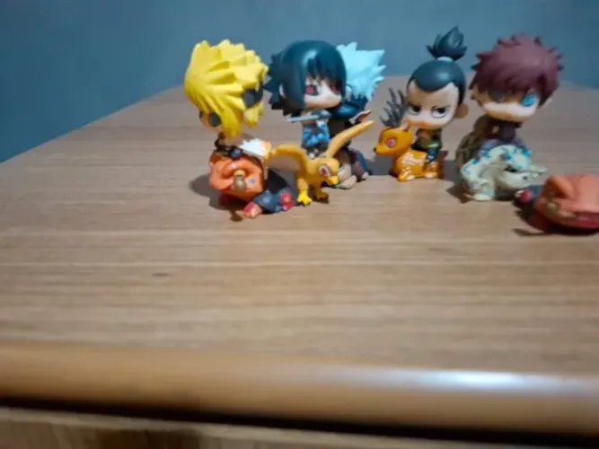 Action Figures Chibi de Naruto (Sasuke, Kakashi, Shikamaru, Minato, Gaara)