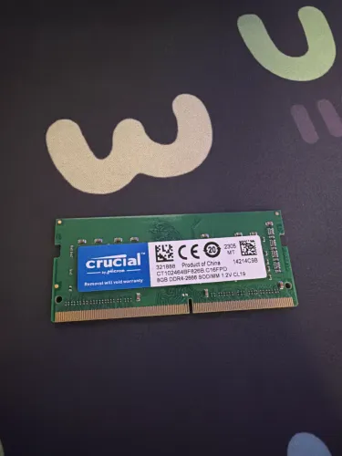 Memória DDR4 8GB Crucial