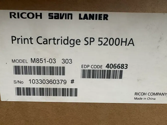 Toner Ricoh Preto Original