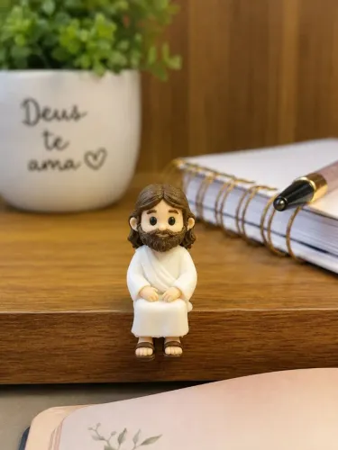 Mini Jesus e Mini Maria feitos em 3D