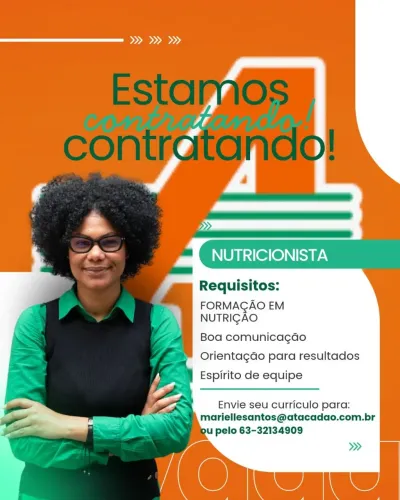 Vaga para Nutricionista