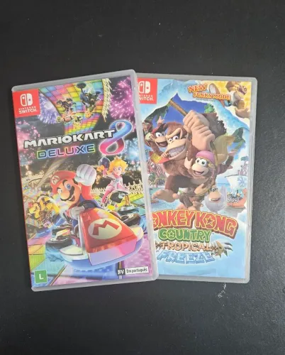 Mario Kart Deluxe 8 + Donkey Kong Country Tropical Freeze- Nintendo Switch