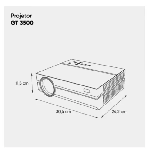PROJETOR GOLDENTEC gt 3.500