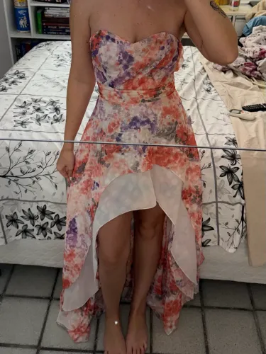 Vestido de festa estampado