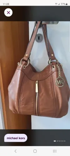 Michael kors, bolsa couro legítimo