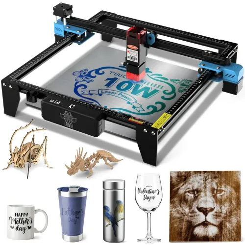 Máquina Gravadora e Cortadora a Laser 10W - CNC Laser para MDF, Madeira e Personalizados