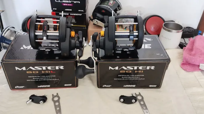 Carretilha Master 60 esquerda e direita
