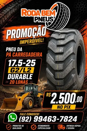 Pneu da Pá carregadeira 17.5-25 Durable G2/L2 20 Lonas