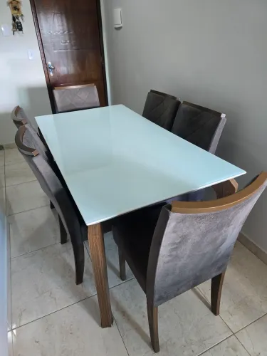 ABAIXEI O PREÇO PRA VENDER LOGO! Mesa de jantar grande 6 lugares retangular 