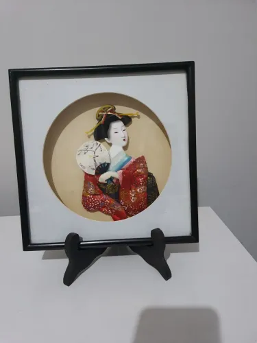 Quadro com figura oriental