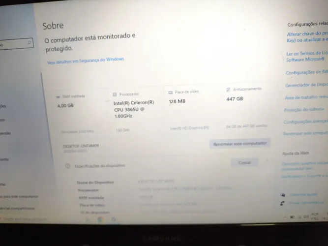 Notebook Samsung