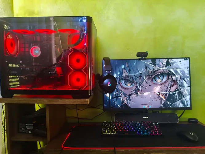 Pc gamer de alto desempenho.