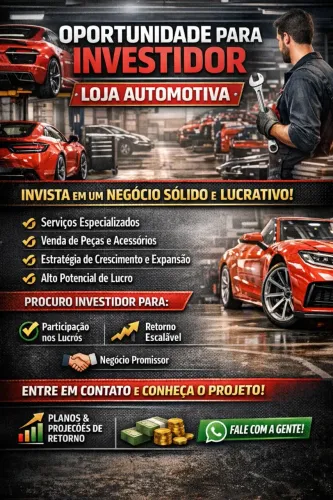 Investidor loja automotiva