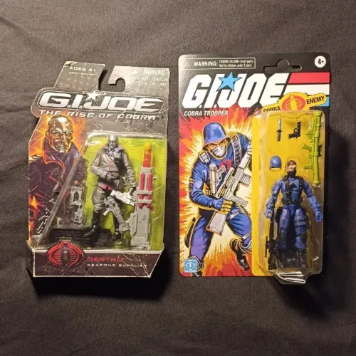 G.I. Joe Comandos em Acao - Lote dupla Destro e Soldado Cobra