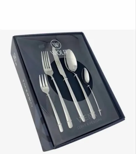 LACRADO ! FAQUEIRO inox WOLF !  Pesquisa ? é a MELHOR marca de inox 24 peças ! 