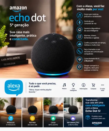Alexa Echo dot 5 (nova lacrada) original