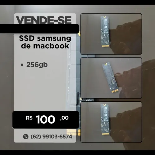 SSD samsung de macbook 256 gb