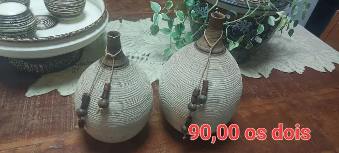 Conjunto de vasos decorativos
